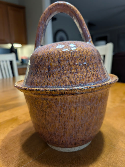 Calico Lidded Jar